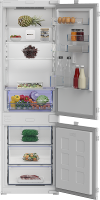 BEKO Refrigerator | B3BCNA294HS | Energy efficiency class E | Built-in | Combi | Height 177.5 cm | No Frost system | Fridge net capacity 194 L | Freezer net capacity 76 L | Display | 37 dB | White