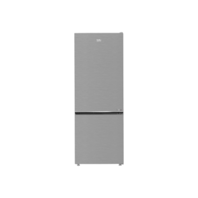 BEKO Refrigerator | B3RCNE564HXB | Energy efficiency class E | Free standing | Combi | Height 192 cm | No Frost system | Fridge net capacity 340 L | Freezer net capacity 150 L | Display | 39 dB | Stainless steel