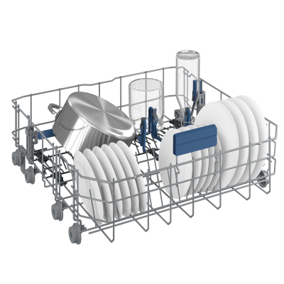 BEKO Dishwasher | DEN48530X | Freestanding | Width 60 cm | Number of place settings 15 | Number of programs 8 | Energy efficiency class D | Stainless steel