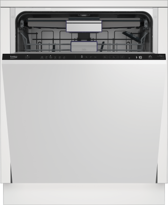 BEKO Dishwasher | BDIN36532 | Built-in | Width 60 cm | Number of place settings 15 | Number of programs 6 | Energy efficiency class D | Display | White