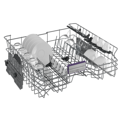 BEKO Dishwasher | BDIN36532 | Built-in | Width 60 cm | Number of place settings 15 | Number of programs 6 | Energy efficiency class D | Display | White