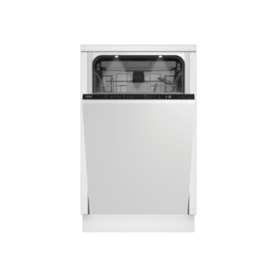 BEKO Dishwasher | BDIS38040Q | Built-in | Width 45 cm | Number of place settings 10 | Number of programs 8 | Energy efficiency class C | Display | White