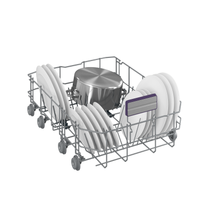 BEKO Dishwasher | BDIS38040Q | Built-in | Width 45 cm | Number of place settings 10 | Number of programs 8 | Energy efficiency class C | Display | White