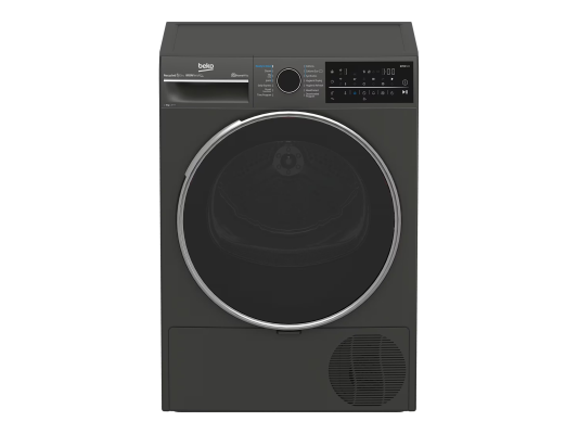 BEKO Dryer Machine | B5T89243M | Energy efficiency class C | Front loading | 9 kg | Heat pump | Digital | Depth 67 cm | Steam function | Black