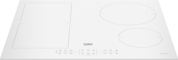 BEKO Hob | HII64200FMTW | Induction | Number of burners / cooking zones 4 | Touch control | Timer | White