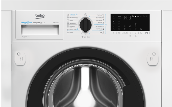 BEKO Washing machine | B3WBT671415W | Energy efficiency class A | Front loading | Washing capacity 7 kg | 1200 RPM | Depth 55 cm | Width 60 cm | Digital | Steam function