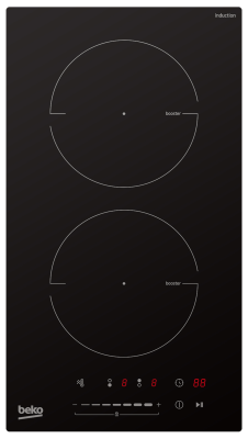 BEKO Hob | HDI32400TO | Induction | Number of burners / cooking zones 2 | Touch control | Timer | Black