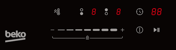 BEKO Hob | HDI32400TO | Induction | Number of burners / cooking zones 2 | Touch control | Timer | Black