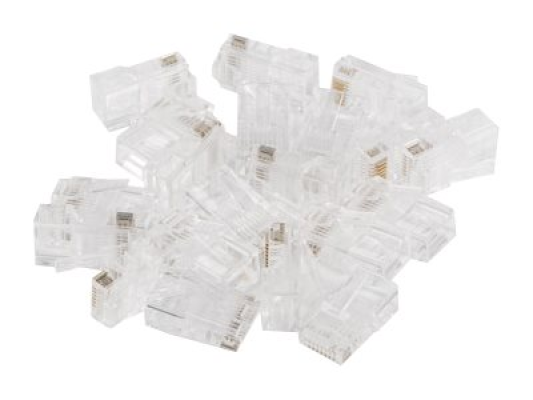 Lanberg | RJ45 CAT.6 UTP Plug 8P8C PASS Through Type, 100 pcs | PLU-6000EZ | Transparent