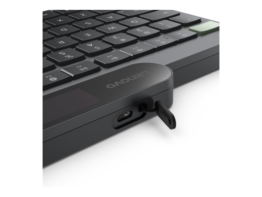 Lenovo Self-Charging Bluetooth Keyboard-US Euro | Keyboard | Bluetooth | US Euro | Black