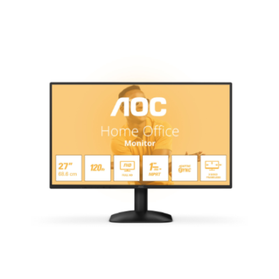 AOC | 27B31H | 27 " | IPS | FHD | 16:9 | 120 Hz | 1 ms | 1920 x 1080 pixels | 300 cd / m² | HDMI ports quantity 1 | Black