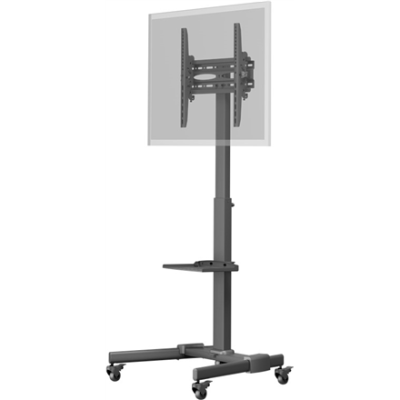 Goobay Floor stand | TV Presentation Stand Basic, Size L | Height adjustment | 37-70 " | Maximum weight (capacity) 35 kg | Black