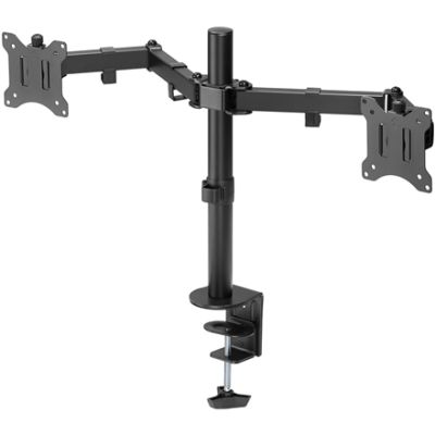 Goobay Dual Monitor Mount Flex | Swivel, Tilt, Rotation | 17-32 " | Maximum weight (capacity) 8 kg | Black