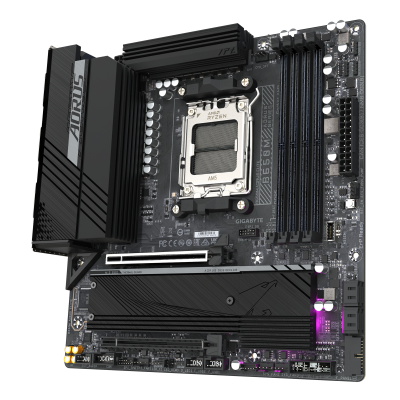 Gigabyte B650M AORUS ELITE (rev. 1.3) | Processor family AMD | Processor socket AM5 | DDR5 | Supported hard disk drive interfaces SATA, M.2 | Number of SATA connectors 4