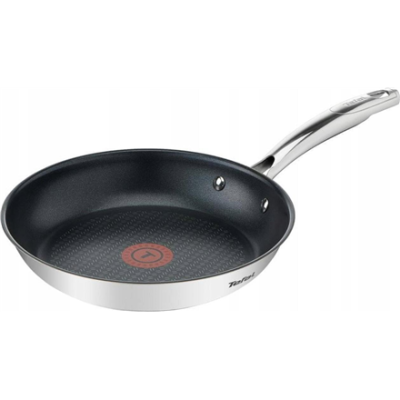 TEFAL Pan | G7320434 Duetto+ | Frying | Diameter 24 cm | Suitable for induction hob | Fixed handle | Black / Silver