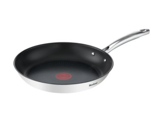 TEFAL Pan | G7320434 Duetto+ | Frying | Diameter 24 cm | Suitable for induction hob | Fixed handle | Black / Silver