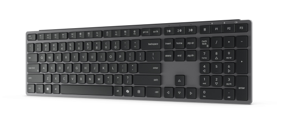 Lenovo 700 Modern Multi-Device Wireless Keyboard-US English | Keyboard | Wireless | US English | Bluetooth | Luna Grey