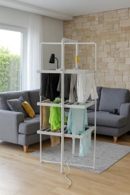 Adler | Foldable Electric Clothes Dryer | AD 7829 | 300 W | Silver / White