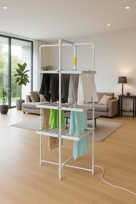 Adler | Foldable Electric Clothes Dryer | AD 7829 | 300 W | Silver / White