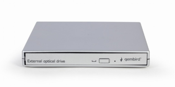 Gembird External USB DVD drive | DVD-USB-021-SV | Interface USB 2.0 | CD / DVD | CD read speed 24 x | CD write speed 24 x | Silver