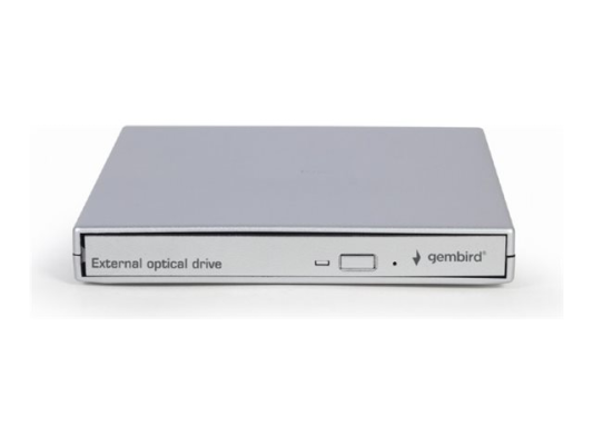 Gembird External USB DVD drive | DVD-USB-021-SV | Interface USB 2.0 | CD / DVD | CD read speed 24 x | CD write speed 24 x | Silver