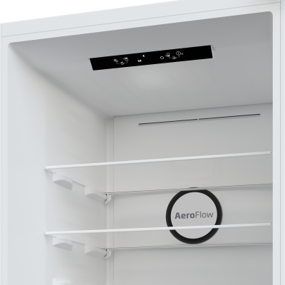 BEKO Refrigerator | B3RCNA344HW1 | Energy efficiency class E | Free standing | Combi | Height 179.6 cm | No Frost system | Fridge net capacity 209 L | Freezer net capacity 92 L | Display | 37 dB | White
