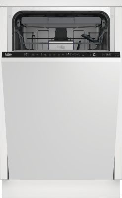 BEKO Dishwasher | DIS46120 | Built-in | Width 45 cm | Number of place settings 11 | Number of programs 6 | Energy efficiency class E | Display | White