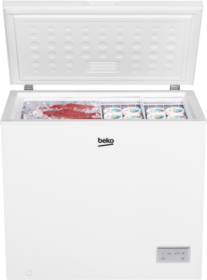 BEKO Freezer | CF200EWN | Energy efficiency class E | Chest | Free standing | Height 84.5 cm | Total net capacity 198 L | White