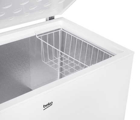 BEKO Freezer | CF380EWN | Energy efficiency class E | Chest | Free standing | Height 85 cm | Total net capacity 371 L | White