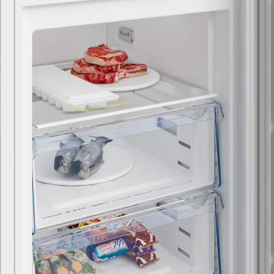 BEKO Freezer | B5RFNE274W | Energy efficiency class E | Upright | Free standing | Height 151.5 cm | Total net capacity 220 L | No Frost system | White