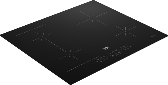 BEKO Hob | HII64200SFMT | Induction | Number of burners / cooking zones 4 | Touch | Timer | Black