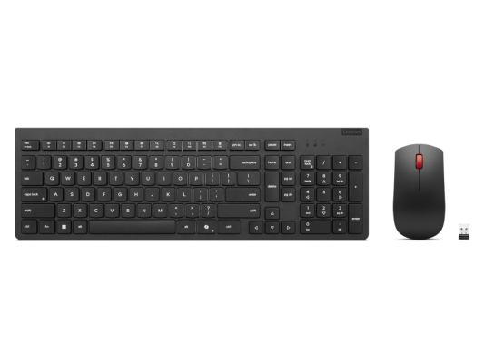 Lenovo Essential Wireless Combo Keyboard & Mouse Gen2 | Keyboard and Mouse Set | Wireless | Mouse included | US | Black