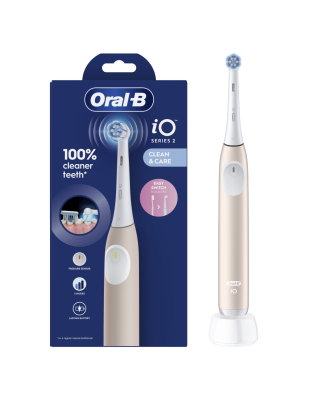 Oral-B Electric Toothbrush | iO2 | Rechargeable | For adults | Number of brush heads included 1 | Number of teeth brushing modes 3 | Calm Pink