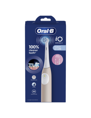 Oral-B Electric Toothbrush | iO2 | Rechargeable | For adults | Number of brush heads included 1 | Number of teeth brushing modes 3 | Calm Pink