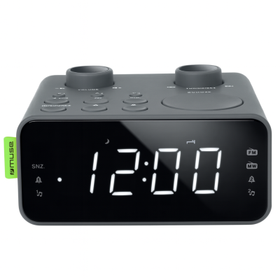 Muse Dual Alarm Clock Radio | M-17 LG | Alarm function | AUX in