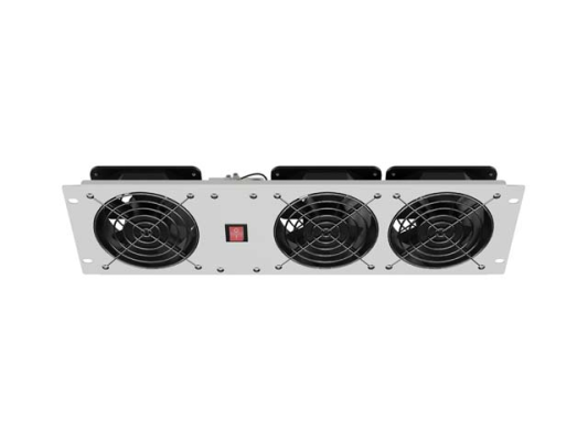 Lanberg Vertical Ventilation Panel 19" 3U for Rack three Fans 230V | AK-1506-S | Grey
