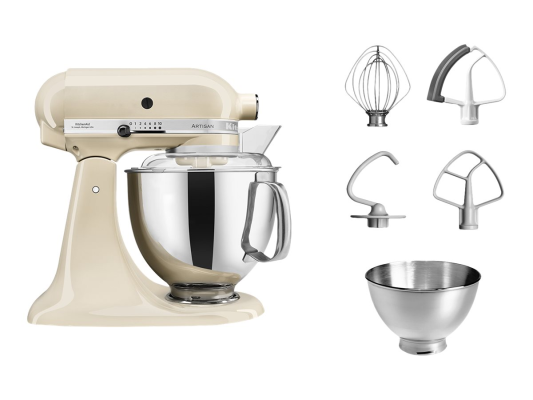 KitchenAid Artisan Elegance Stand Mixer | 5KSM175PSEAC | 300 W | Number of speeds 10 | Bowl capacity 4.8 L | Almond Cream