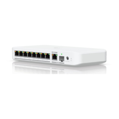 Ubiquiti Flexible, 8-port 2.5 GbE PoE++ switch with a 10 GbE RJ45 / SFP+ combination uplink port | USW-Flex-2.5G-8-PoE | Managed | Wall-mountable / Desktop