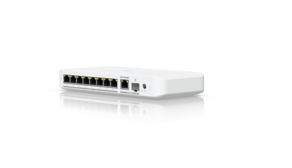 Ubiquiti Flexible, 8-port 2.5 GbE PoE++ switch with a 10 GbE RJ45 / SFP+ combination uplink port | USW-Flex-2.5G-8-PoE | Managed | Wall-mountable / Desktop
