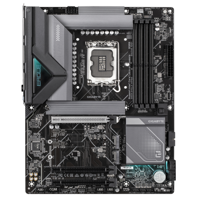 Gigabyte B860 EAGLE WIFI6E | Processor family Intel | Processor socket LGA1851 | DDR5 | Supported hard disk drive interfaces SATA, M.2 | Number of SATA connectors 4