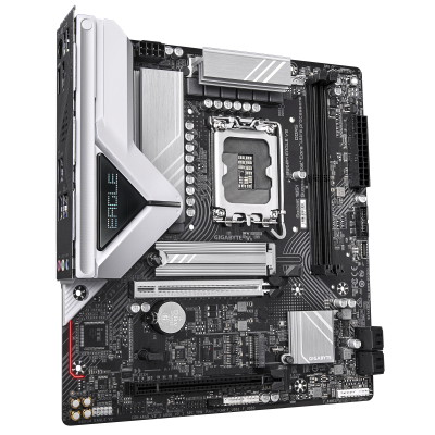 Gigabyte B860M EAGLE V2 | Processor family Intel | Processor socket LGA1851 | DDR5 | Supported hard disk drive interfaces SATA, M.2 | Number of SATA connectors 4