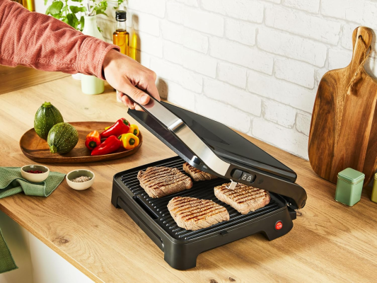 TEFAL Contact and Panini Grill | GC271810 Inicio Classic 2in1 | Grill | 2000 W | Black