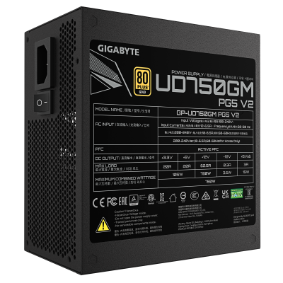 Gigabyte Power Supply | UD750GM PG5 V2 | 750 W