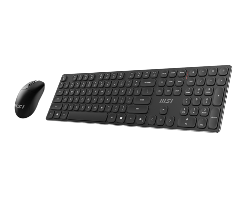 MSI FORGE K210 WIRELESS COMBO | Keyboard and Mouse Set | Wireless | Mouse included | US | Black | Scissor