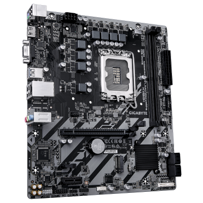 Gigabyte H810M H | Processor family Intel | Processor socket LGA1851 | DDR5 | Supported hard disk drive interfaces SATA, M.2 | Number of SATA connectors 4