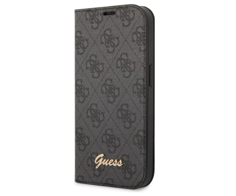 GUESS | Book Case | Apple | iPhone 14 Pro Max | Rubber / Silicone | Black