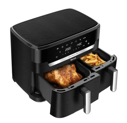 TEFAL | Air Fryer | EY942HE0 Easy Fry Dual XXL | Power 2700 W | Capacity 11 L | Black