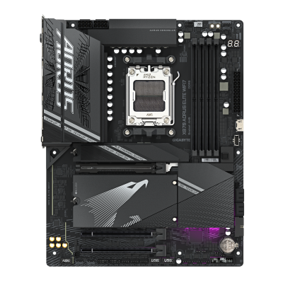Gigabyte X870 AORUS ELITE WIFI7 | Processor family AMD | Processor socket AM5 | DDR5 | Supported hard disk drive interfaces SATA, M.2 | Number of SATA connectors 4