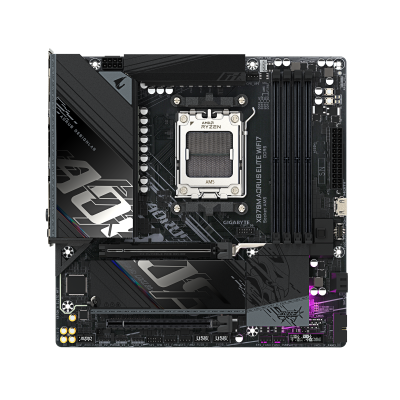 Gigabyte X870M AORUS ELITE WIFI7 | Processor family AMD | Processor socket AM5 | DDR5 | Supported hard disk drive interfaces SATA, M.2 | Number of SATA connectors 2