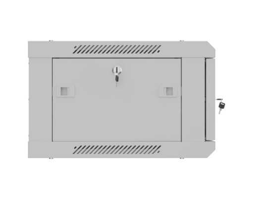 Lanberg Wall mounted installation cabinet 19" 4U 600X450 | WF01-6404-00S | Gray